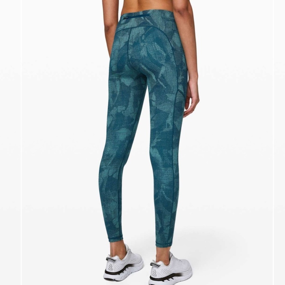Lululemon Speed Up Tight 28" Illusion Tidal Teal Bermuda Teal - Picture 10 of 13